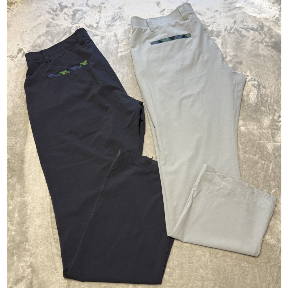 William Murray Pants lot of 2 Mens 38 Straight Fit Stretch Golf Activewear Chino